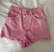 Pink Denim shorts