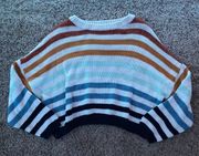 Knitted Stripped Crop Sweater