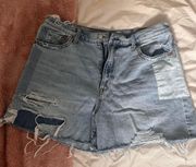 Highest Rise Boyfriend Denim Shorts