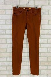 Anthro Pilcro and the Letterpress Stet Skinny Jeans in Rust Size 27