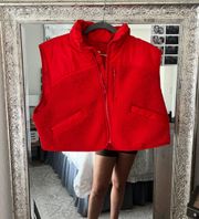 NWT  red Vest