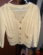 Knit Sweater With Button