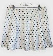 FINAL PRICE Banana Republic White/Black Diamond Textured Mini Skirt NWOT 12