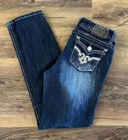 Zana Di Rockin Denim Junior's Jeans‎ Size 11 x 29 Slim Cut Blue Denim EUC