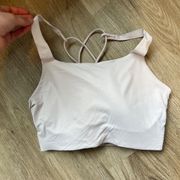 Nike Dri-Fit Light Pink Padded Racer Back Sports Bra