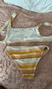 Target Stripped Bikini Set