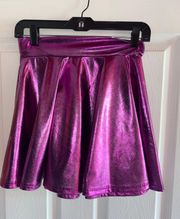 Purple Metallic Skirt