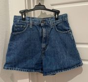 Vintage High-Waisted Denim Mom Shorts