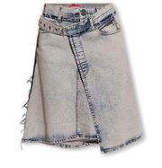 Diesel asymmetrical unisex acid washed denim skirt 25