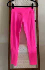 hot pink full length leggings