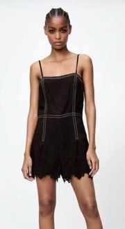 NWT Short Jumpsuit With Topstitching