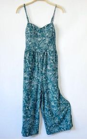 Derek Heart Green Floral Jumpsuit