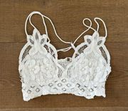 Free People  fp one adella white lace bra bralette