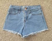 Refuge Light Wash Denim Shorts