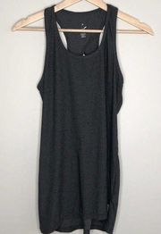 Head Grey Sleeveless Cut Out Back Polyester Blend Tank Top Women's Size Small S