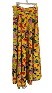 Vintage Lee Bender Bus Stop Tropical Print High Waisted Maxi Skirt