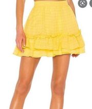 X REVOLVE Soledad Mini Skirt in Yellow