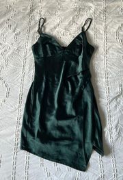 dark green dress