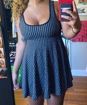 checkered babydoll dress