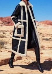 vegan shearling coat