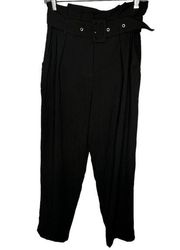 Everly Black Pants with Belt