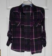 Rue21 Purple Flannel Shirt