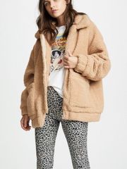 I.AM.GIA Pixie Sherpa Coat Carmel Tan