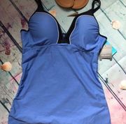 NWT Plus Size Free Country Ruched Swim Tankini Top