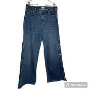 Nili Lotan for Target, wide leg, high rise, button leg jeans. Size 16