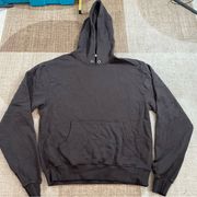 GOOD AMERICAN BLACK HOODIE SZ 2 MEDIUM M