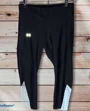 Under Armour  Capri pants UA cropped leggings gym wear yoga wear blue and…