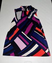 EUC  Boho Abstract Tank Blouse