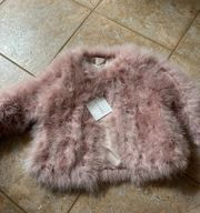 fur pink jacket