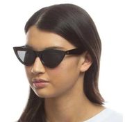 AIRE x REVOLVE Dualism Black & Smoke Mono Tint Cat Eye Sunglasses NEW no Tag