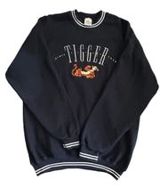 Vintage  Store  Tigger Navy Blue Crew Neck Sweatshirt XL