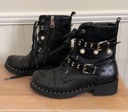 Black Buckle Boots