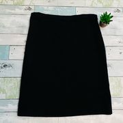 Eileen Fisher Black Italian Yarn Knit Skirt