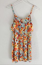 A. Byer short floral dress fall colors