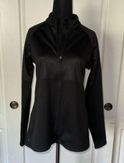 NWOT ANTIGUA GOLF BLACK SOFT SHELL ZIP UP FLEECE JACKET