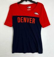 NFL 5/$25 SALE  Denver Broncos football Tee Shirt Women’s small