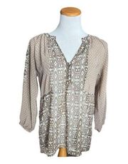 Womens Buckle BKE Boutique Semi Sheer Long Sleeve Top - Sz S