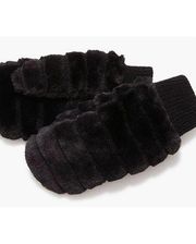 NWT J. Crew Faux Fur Mittens Black