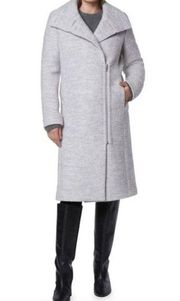 New andrew marc Geller Textured Wool Coat gray Size Medium