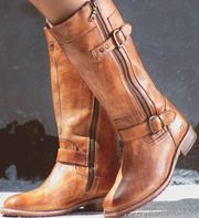 Bed Stu Brown Driftwood Burnished Leather Gogo Lug Boot 9.5