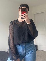 Black Bodysuit Top