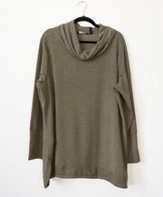 New  Olive Green Cowl Neckline Sweater Size 1X