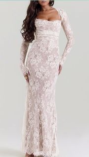 Lace White Bodycon Dress