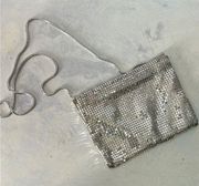 The Limited Vintage Small Silver Mesh Evening Purse
