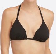 Triangle Swim Top Black Bikini Top Retail $98 NEW Medium