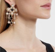 Baroque Layered Chandelier Drop Earrings